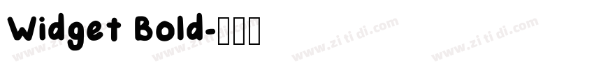 Widget Bold字体转换